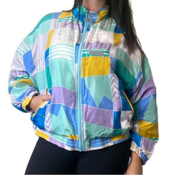 IXSPA by Jamie Sadock Vintage Silk Full Zip Lightweight Jacket Size Medium - Picture 2 of 8